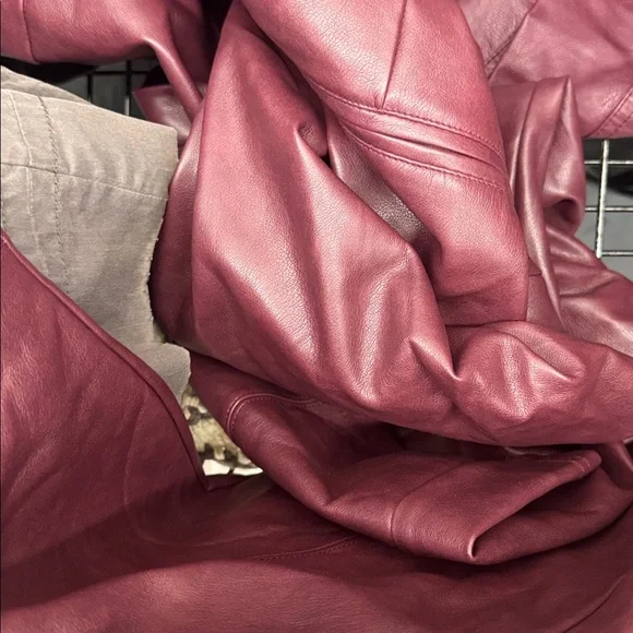 Avec Les Filles faux leather cropped pant wide leg XL - Picture 2 of 11